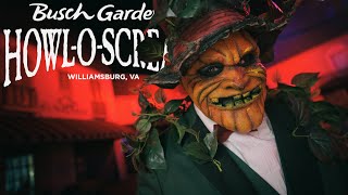 HowlOScream Williamsburg 2024  COMPLETE WalkThru ALL 5 HAUNTED HOUSES  All SCARE ZONES [upl. by Flieger]