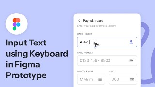 Prototype and type anything with animated keyboard in Figma [upl. by Palila410]