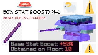 50 STAT BOOSTED Ice Spray drop in M7  Hypixel Skyblock [upl. by Geiss]