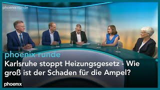 phoenixRunde Karlsruhe stoppt Heizungsgesetz  Wie groß ist der Schaden für die Ampel [upl. by Sitruc]