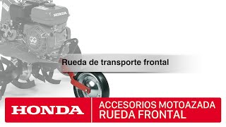 Accesorios para motoazadas Honda  Rueda transporte frontal [upl. by Dunham]