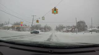 A drive through Middleville Michigan Christmas Eve Blizzard 2022 [upl. by Anhaj]