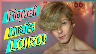 CABELO LOIRO  MECHAS PLATINADAS EM CASA 😮 [upl. by Karas]