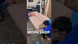 How To Make 3 Seater Sofa  Sofa Workshop In India  Sofa By IRis furniture [upl. by Asikal870]