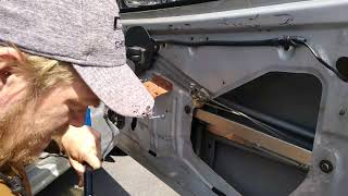 how to replace 2001 chevy cavalier window regulator [upl. by Kcub184]