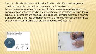 Tp immunodiffusion double selon la méthode douchterlony clara delpouve [upl. by Pol]