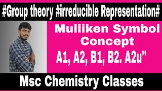 Mulliken Symbol ConceptGroup theoryIrreducible Representation [upl. by Ah643]