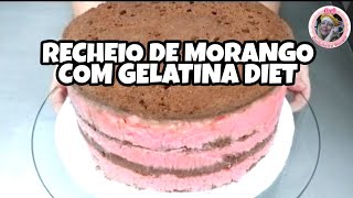 Recheio de Morango sem AÇÚCAR  Recheio de Morango Diet  Recheio sem Açúcar  Recheio Diet [upl. by Okiron]