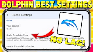 2024🔥Dolphin Emulator Best Settings For Android  60 Fps No Lag Settings For Dolphin Emulator [upl. by Notsnorb968]