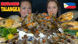 BURONG TALANGKA MUKBANG  SALTED RAW CRABS  MUKBANG PHILIPPINES [upl. by Knitter]