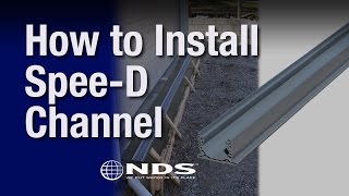 How to Install an NDS SpeeD® or Mini Channel Drain  NDS Yard Drainage Systems [upl. by Ztnaj]