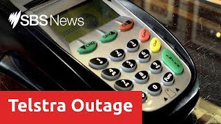 Telstra outage puts banks and stores offline across Australia [upl. by Namsaj]