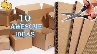 10 Great Ideas  You Wont Believe What You Can Make From Cardboard 55 [upl. by Hannavas95]