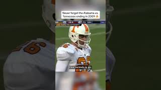 Never forget the Alabama vs Tennessee ending in 2009 🔥 shorts [upl. by Spurgeon]