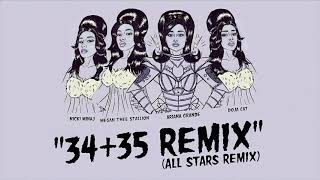 Ariana Grande  3435 The All Stars Remix feat Nicki Minaj Doja Cat and Megan Thee Stallion [upl. by Euqinahc]