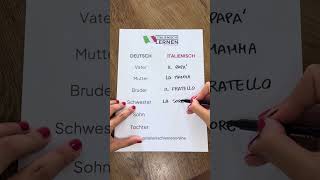 5 italienische Wörter zum Thema quotFAMILIEquot  Italienisch lernen für Anfänger 🇮🇹 italienischlernen [upl. by Ekusuy]