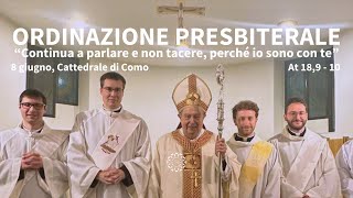 I sacerdoti novelli della diocesi di Como si presentano [upl. by Tammany827]