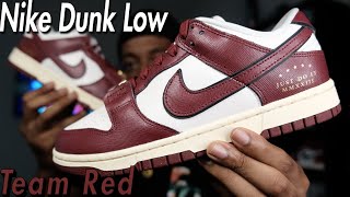 Nike Womens Dunk Low Sisterhood Team Red Review [upl. by Noscire]