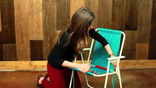 How to Make A Macramé Chair [upl. by Einahpehs]