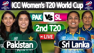 ICC Womens T20 World Cup  Sri Lanka Women vs Pakistan Women LIVE Score  PAKW vs SLW 2nd Match [upl. by Nodnarb128]