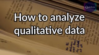 How to Analyze Qualitative Data [upl. by Falito]