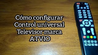 Codigo para tv ATVIO Control universal [upl. by Evin299]