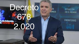 DECRETO 678 2020  Amnistía  Impuestos Prediales y Vehiculares [upl. by Harshman]