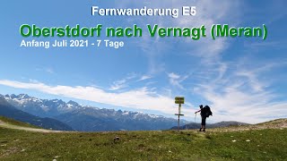 E5  Alpüberquerung von Oberstdorf nach Meran der Klassiker [upl. by Resor109]