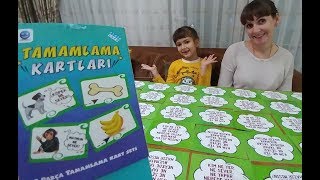 TAMAMLAMA KARTLARI İLE YARIŞMA YAPTIK MEMORY GAME HAFIZA KARTLARI evdekal sendeoyna [upl. by Scherle]