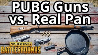 PUBG Guns vs Real Pan Kar98k P1911 P92 vs Pan PlayerUnknowns Battlegrounds [upl. by Nohshan259]