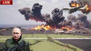 TODAY Russian Military Air Base in Lipetsk Destroyed by Ukrainian F16 Fighter Jets [upl. by Pederson499]