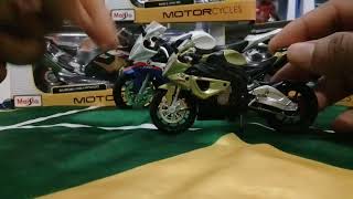 Miniaturas de Motos BMW S1000RR  Comparativo escala 112 e escala 118 [upl. by Auot]