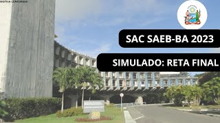 Processo Seletivo SAEBBA 2023 Simulado [upl. by Iturhs]