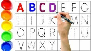 Count 1234  ABCD Drawing  ABC Phonics Song  Kids Rhymes  Preschool Learning Video [upl. by Brieta]