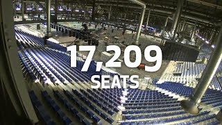 Timelapse of the venue build  Laver Cup 2019 [upl. by Aikrahs]