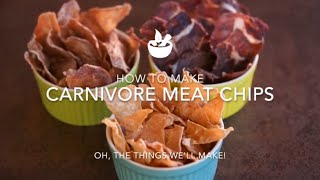 Meat Chips Recipe Carnivore Crisps Copycat [upl. by Ahsiya814]