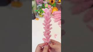 Handmade diy pipe cleaner flower flowers decoration craft handmade diy shorts [upl. by Ynneh934]