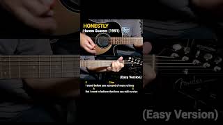 Honestly  Harem Scarem Easy Guitar Chords Tutorial with Lyrics part 1 SHORTS REELS [upl. by Sherburne]