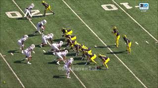 Max Melton Rutgers CB vs Michigan 2023 [upl. by Atsira]