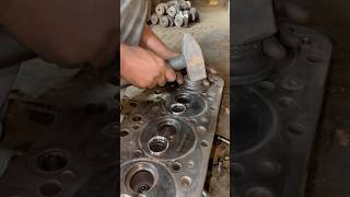 Engine Cylinder Head Seat Fitting [upl. by Namharludba]