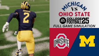 Ohio State vs Michigan  College Football 25  Full Game Simulation [upl. by Anaeirb855]