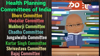 Health Planning Committees of India Bhore Mudaliar   PSM lectures  Community Medicine lectures [upl. by Leventis]