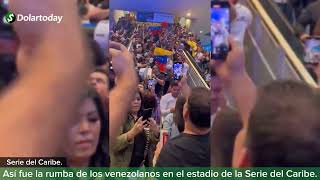 Así fue la rumba de los venezolanos en el estadio de la Serie del Caribe en Miami [upl. by Eyanaj]