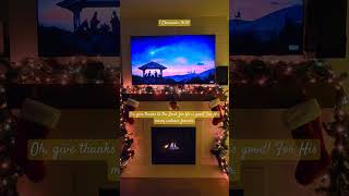 Fireplace Decoration christmas merrychristmas christmassongs subscribe verseoftheday share [upl. by Yllor]