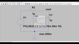 LTspice simulation  Examples in LTspice  RC Circuits  SPICE simulation [upl. by Hatnamas]