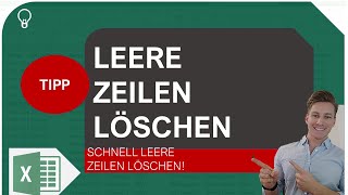 In Excel schnell leere Zeilen löschen I Excelpedia [upl. by Blackstock40]