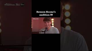 Benson Boones Crazy American Idol Audition [upl. by Ijan784]