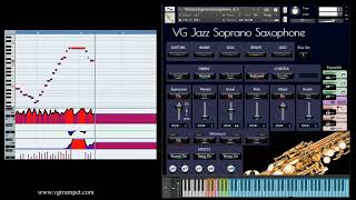 VG Jazz Soprano Saxophone sample library for NI Kontakt Woodwind and brass vst plugin [upl. by Nairred632]