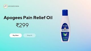 apogees  pain relief oil  brand [upl. by Anilehcim]