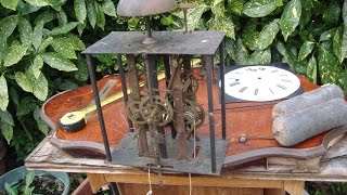 Antique French Wall Clock Comtoise  Morbier For Restoration Spare  Repair [upl. by Iggep880]